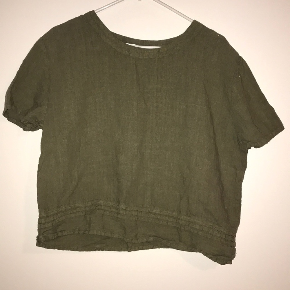Linen green shirt!